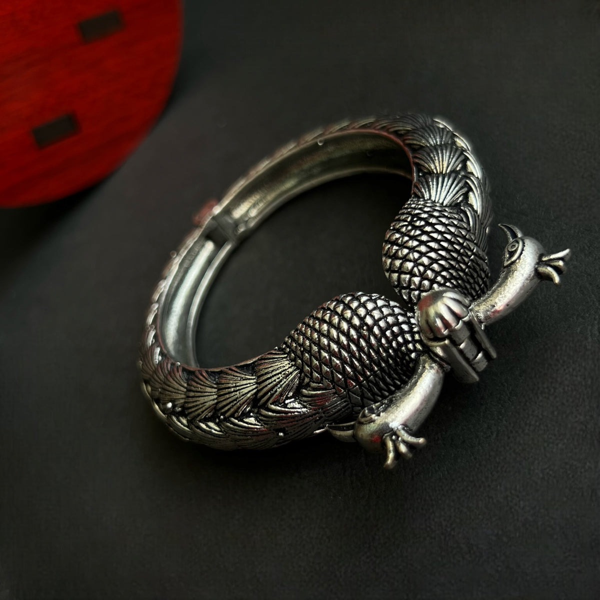 NIMISHA BLACK POLISH HAND CUFFS/BRACELET/BANGLES/KADAS BR76