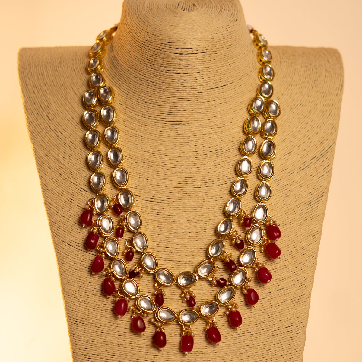 KINA LAYER KUNDAN AND HANDMADE MALA ML26