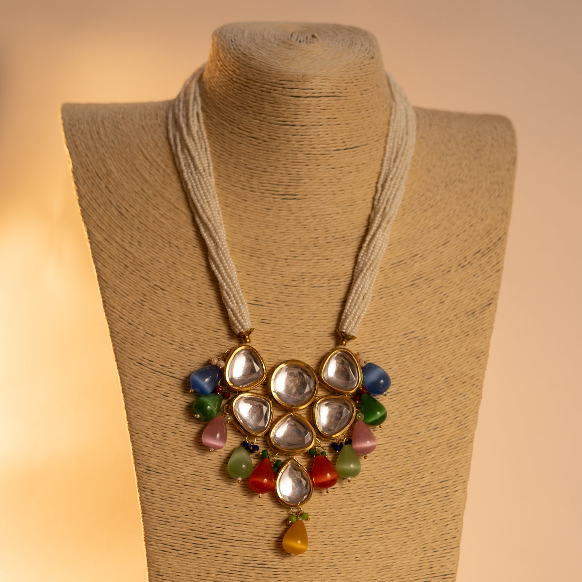 MAYILA MONALISA BEADS AND KUNDAN HANDMADE MALA ML25