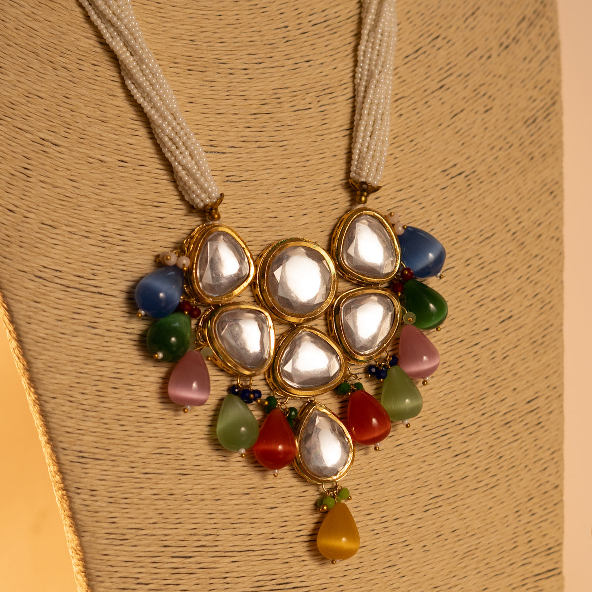 MAYILA MONALISA BEADS AND KUNDAN HANDMADE MALA ML25