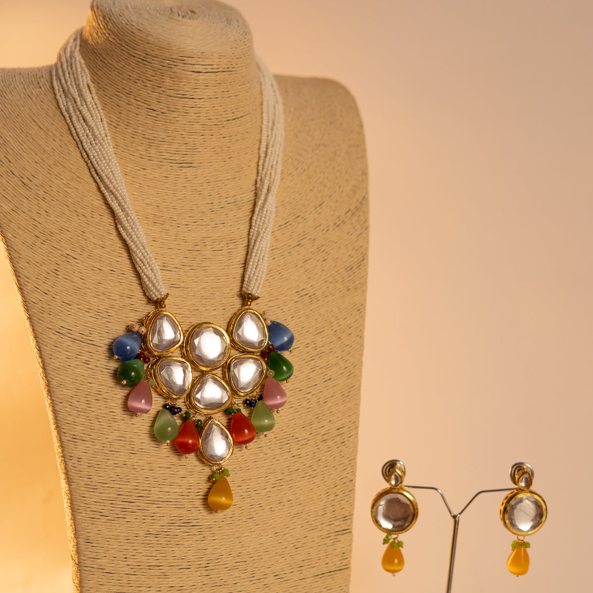 MAYILA MONALISA BEADS AND KUNDAN HANDMADE MALA ML25