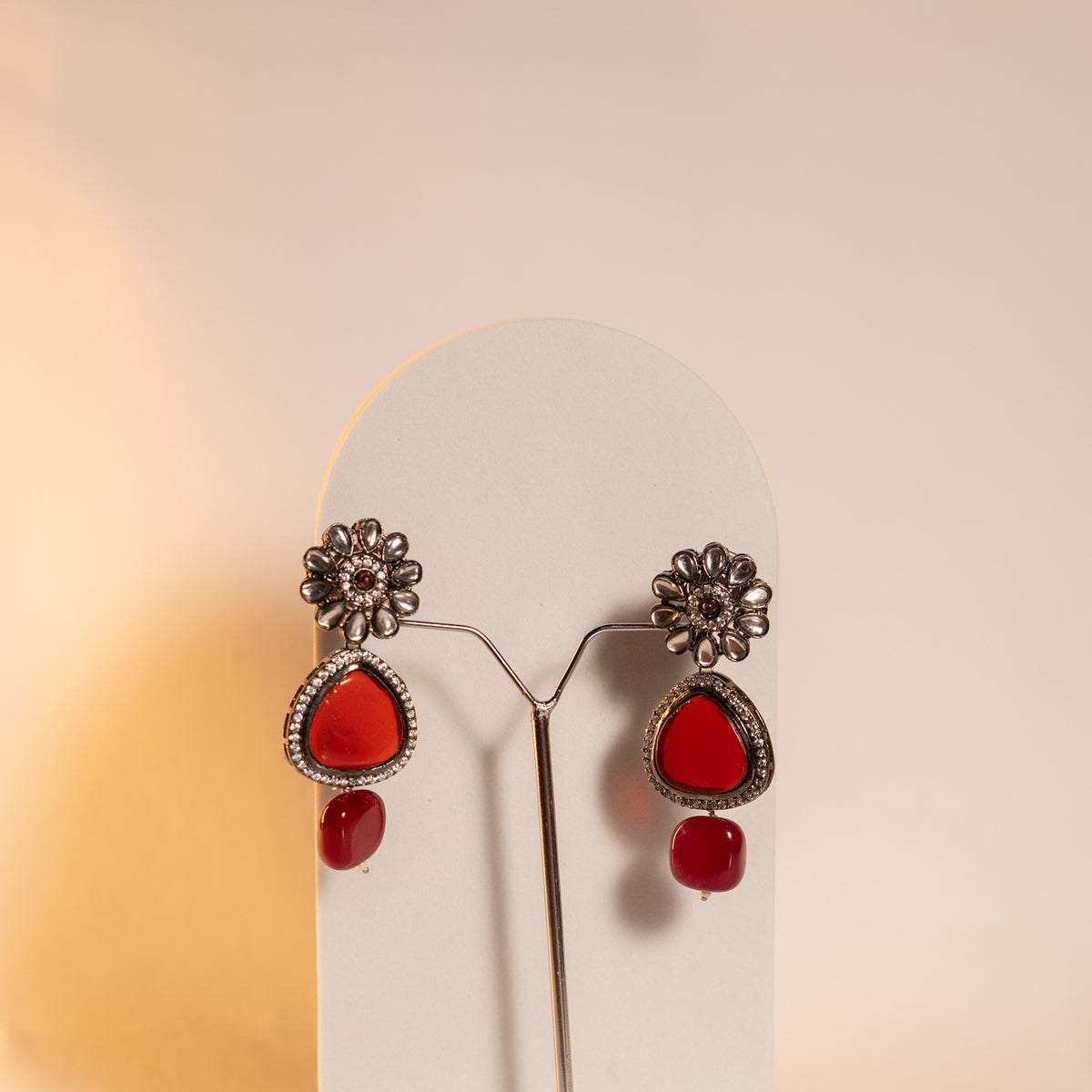 SHIHAYA GLASS BEAD STONE WITH MONALISA STONE SET ML08