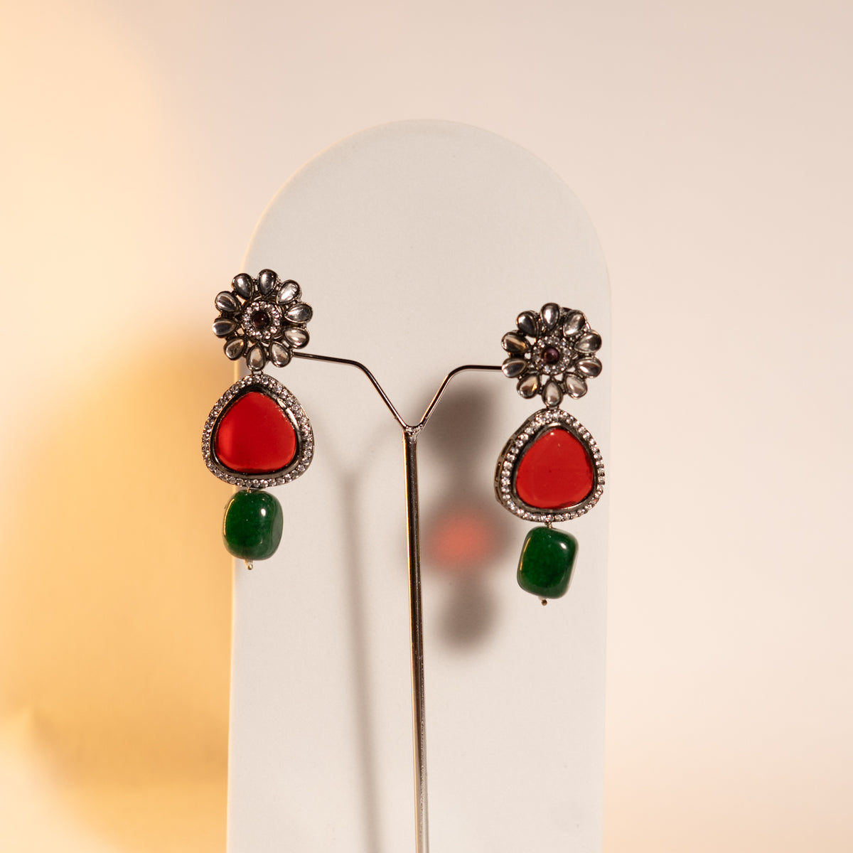 SHIHAYA GLASS BEAD STONE WITH MONALISA STONE SET ML08