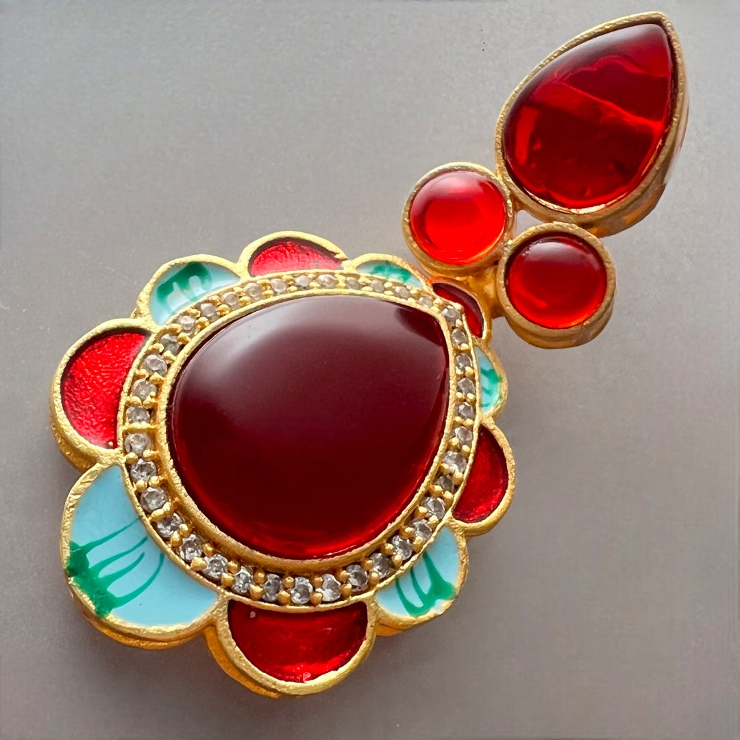 GENEVIEVE SEMI HANDMADE GOLD-TONED EARRING ER123