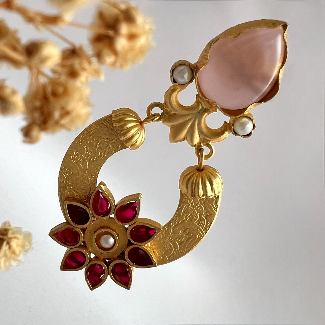 DIANA HANDMADE GOLD TONED EARRINGS- ER111