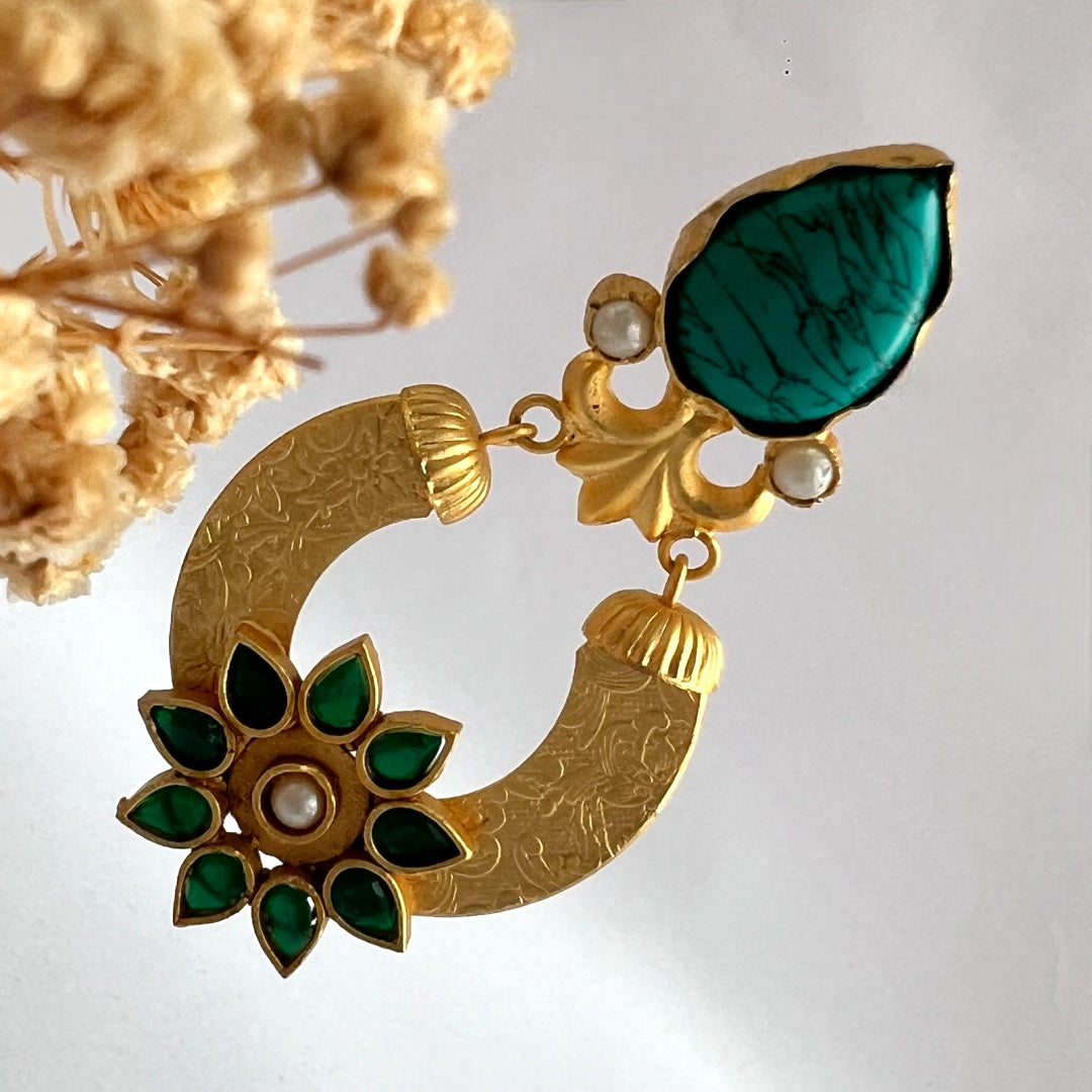 DIANA HANDMADE GOLD TONED EARRINGS- ER111