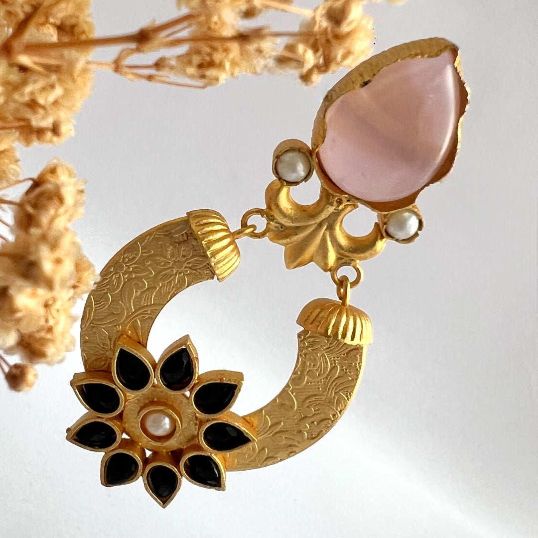 DIANA HANDMADE GOLD TONED EARRINGS- ER111