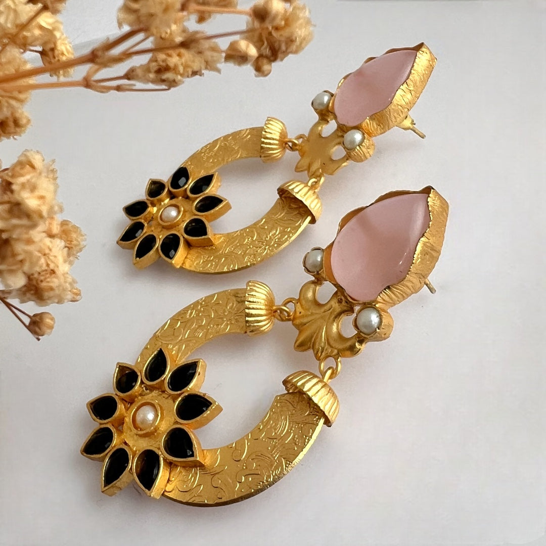 DIANA HANDMADE GOLD TONED EARRINGS- ER111