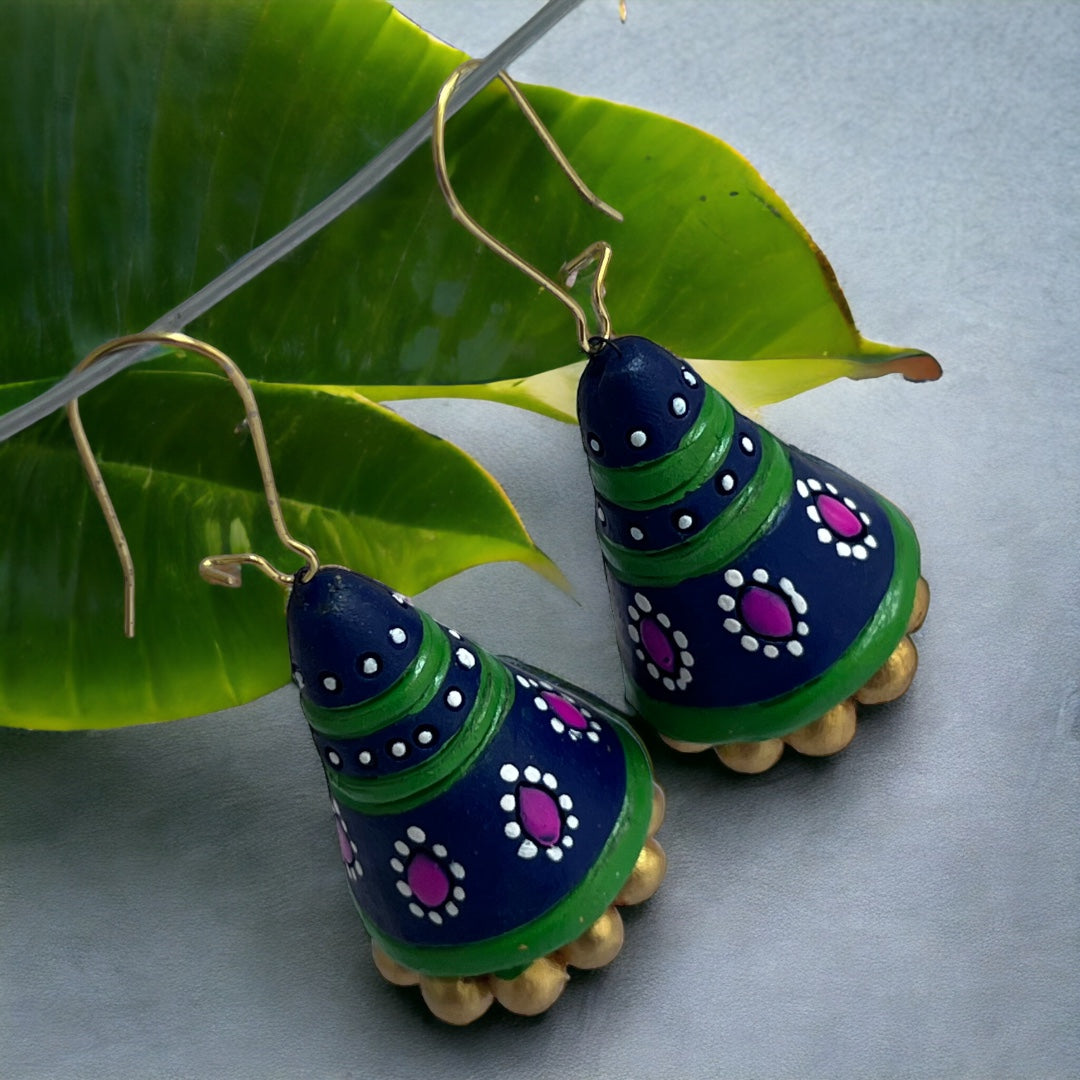 JOWITA TERRACOTTA HANDMADE JHUMKAS TR54