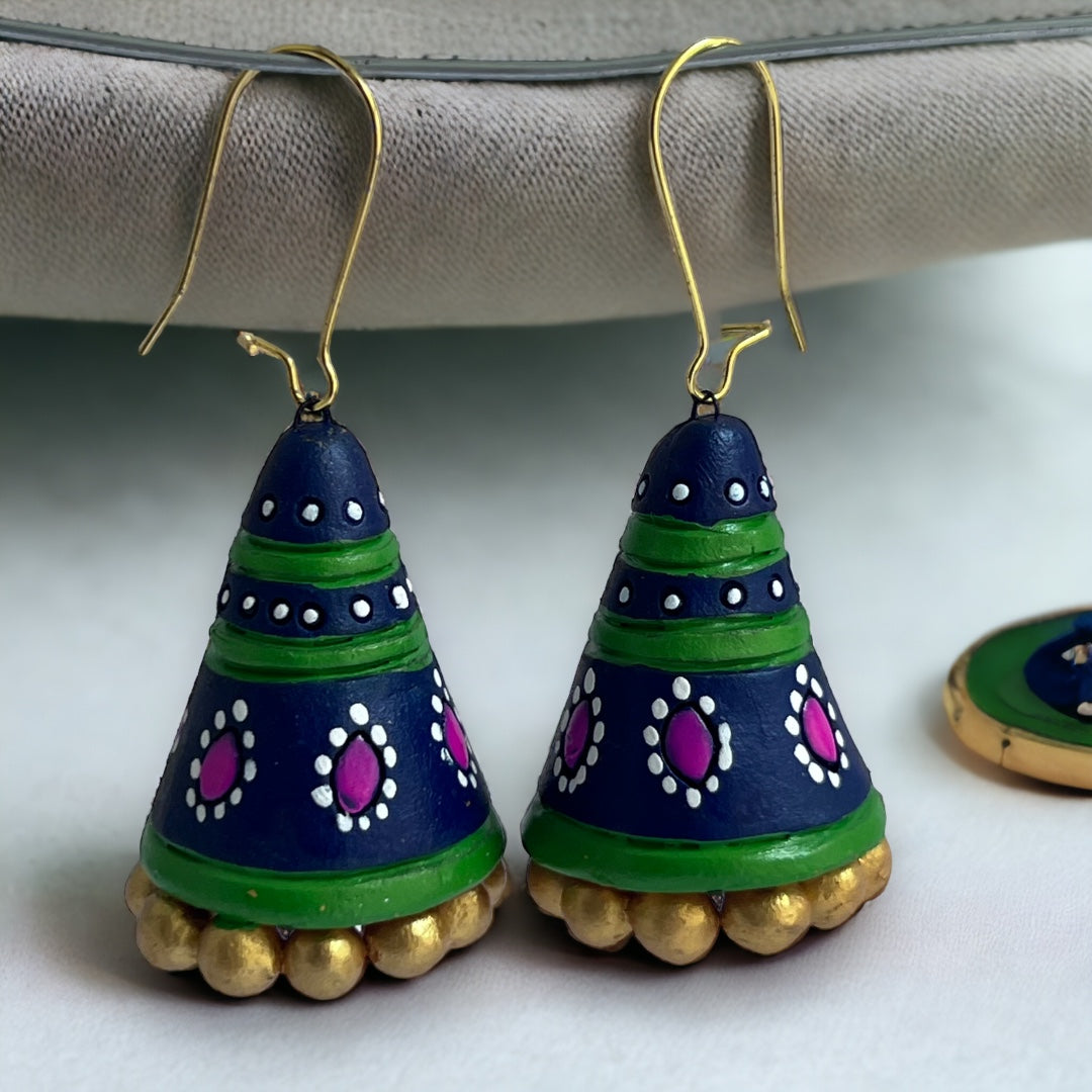 JOWITA TERRACOTTA HANDMADE JHUMKAS TR54