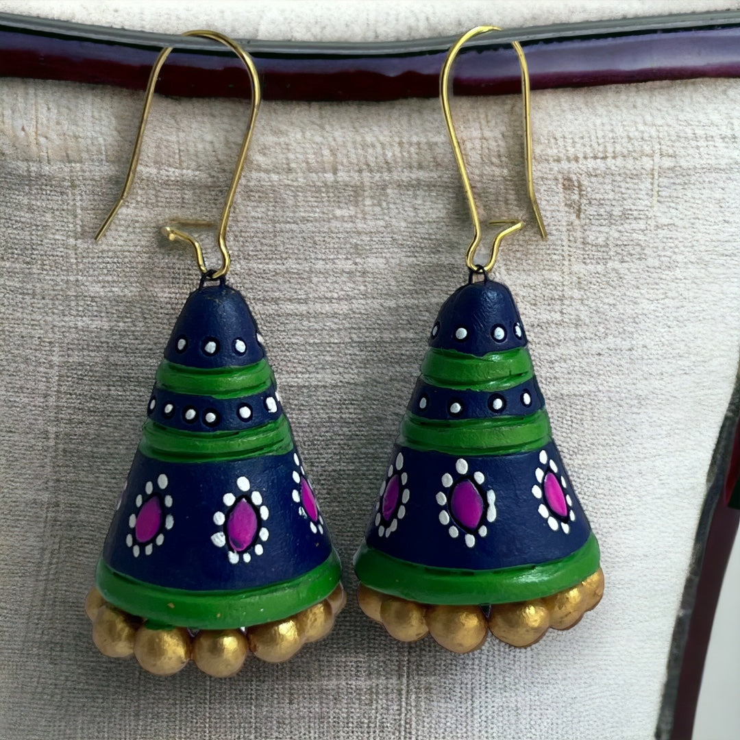JOWITA TERRACOTTA HANDMADE JHUMKAS TR54