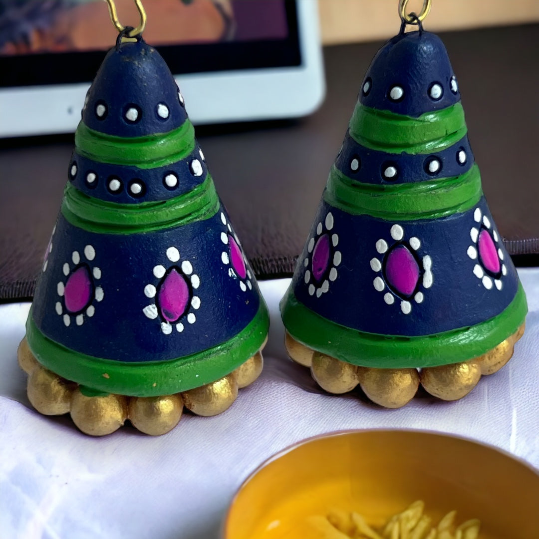 JOWITA TERRACOTTA HANDMADE JHUMKAS TR54