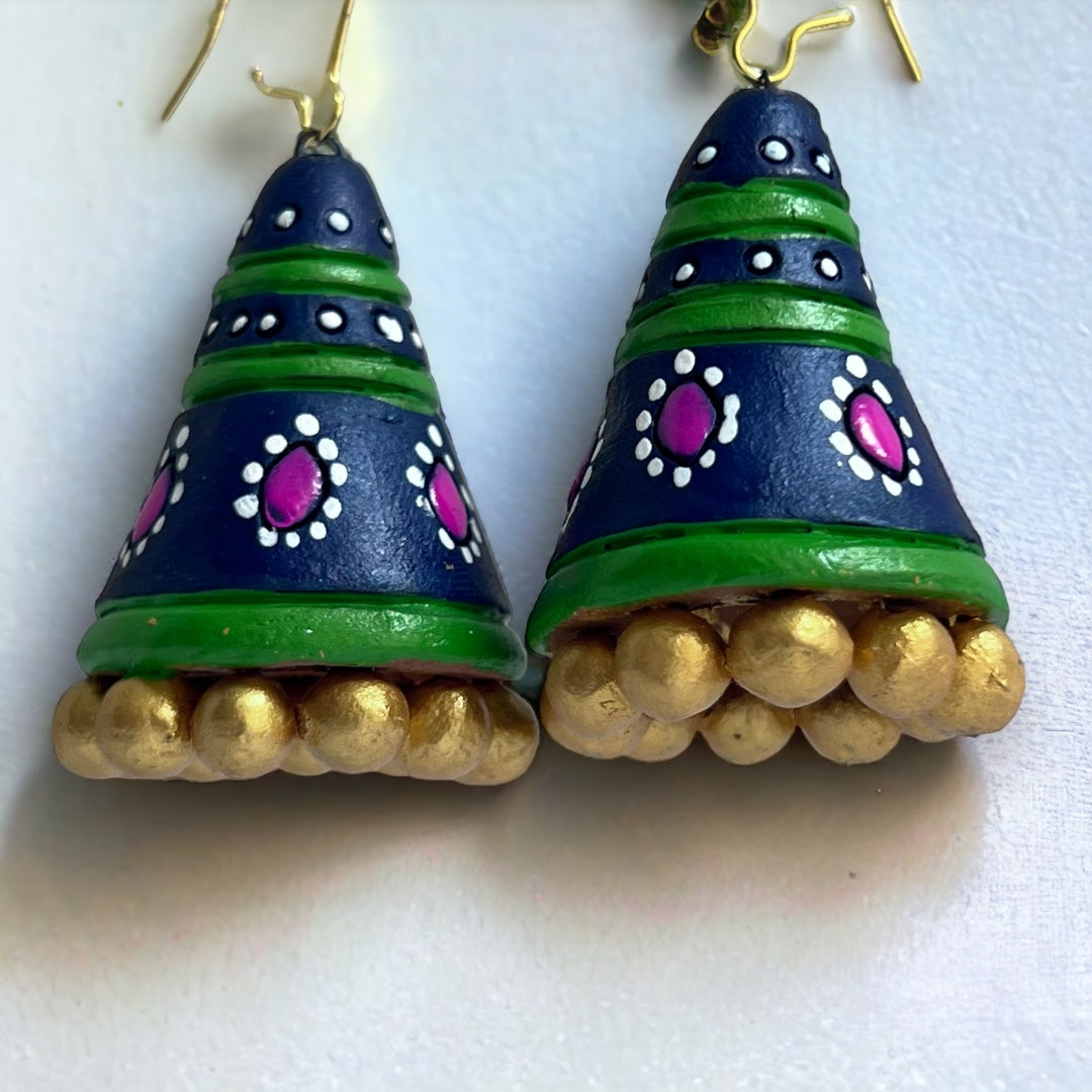 JOWITA TERRACOTTA HANDMADE JHUMKAS TR54