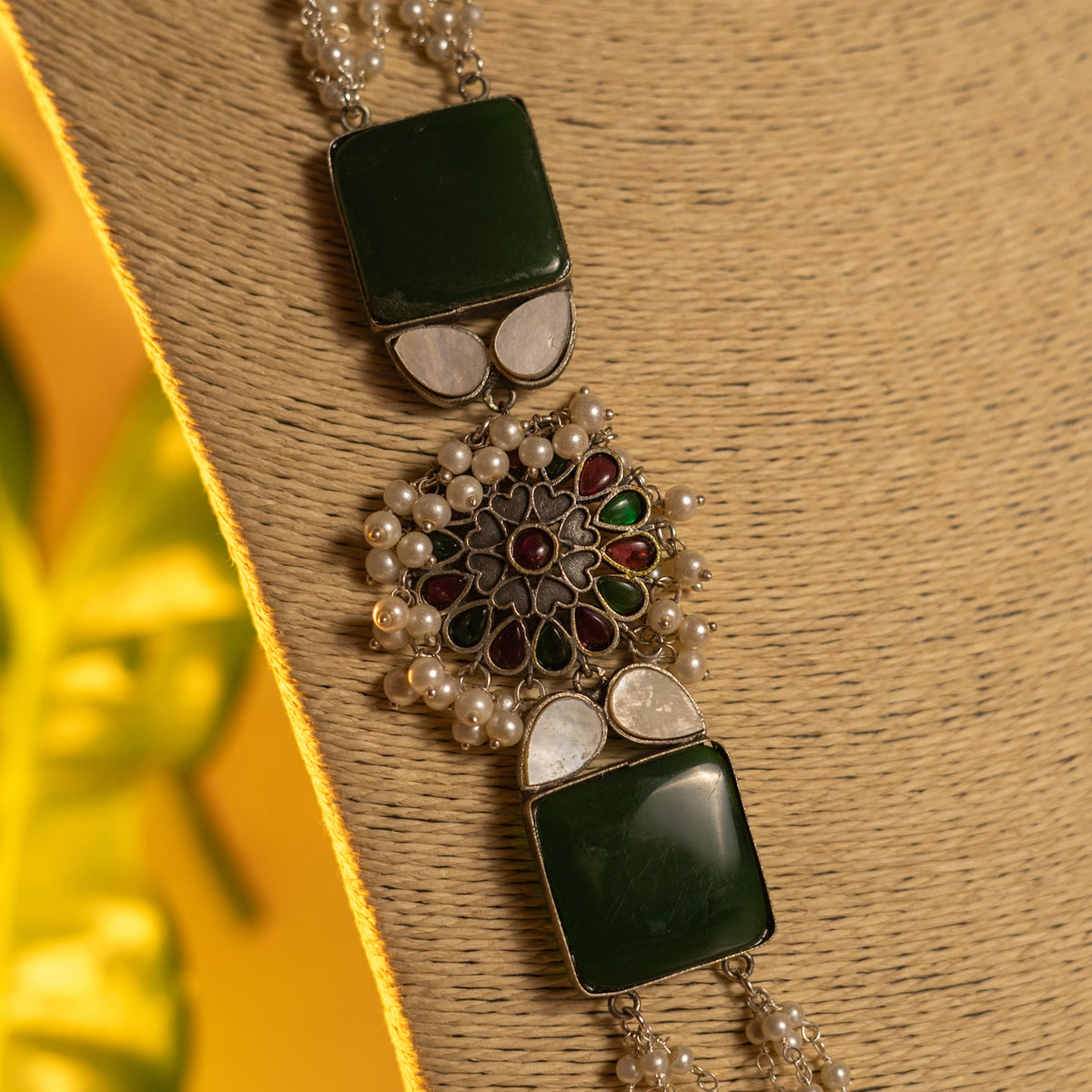 SIRIN HANDMADE MONOLISA STONE  STATEMENT MALA ML46