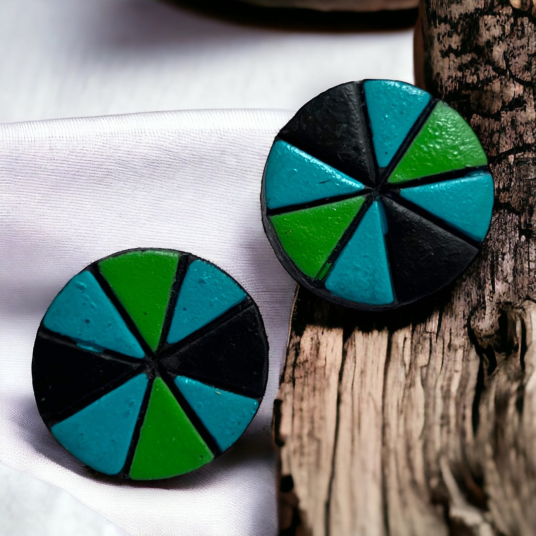 WHEELS WALE TERRACOTTA HANDMADE EARRINGS TR65