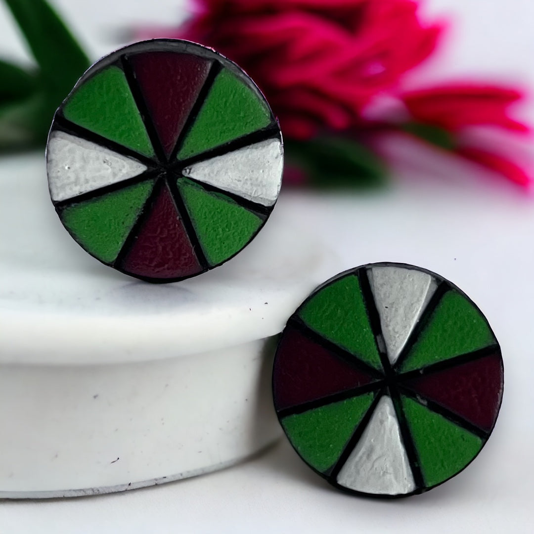 WHEELS WALE TERRACOTTA HANDMADE EARRINGS TR65