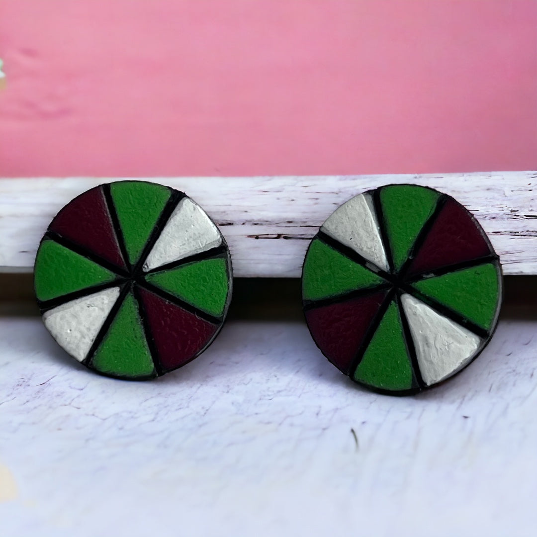 WHEELS WALE TERRACOTTA HANDMADE EARRINGS TR65