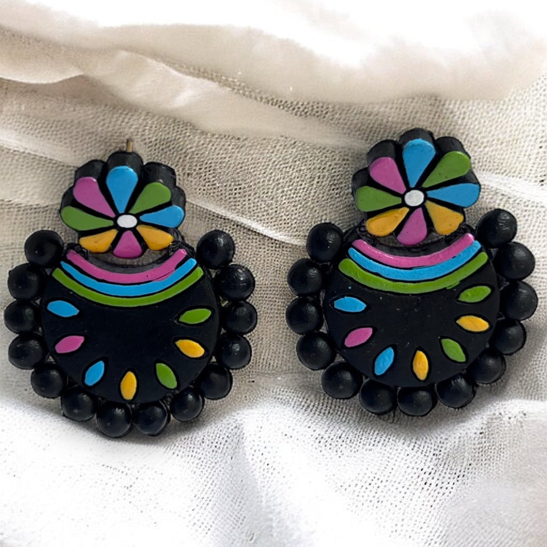 RINA TERRACOTTA HANDMADE EARRINGS TR56