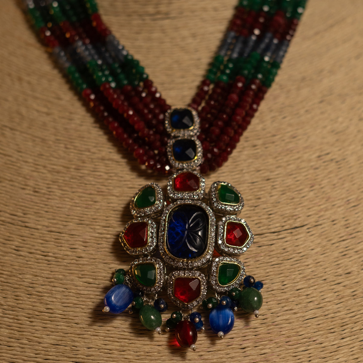 KUNDHAVAI CLASSIC LAYERED ONEX HANDMADE NECKLACE NL50