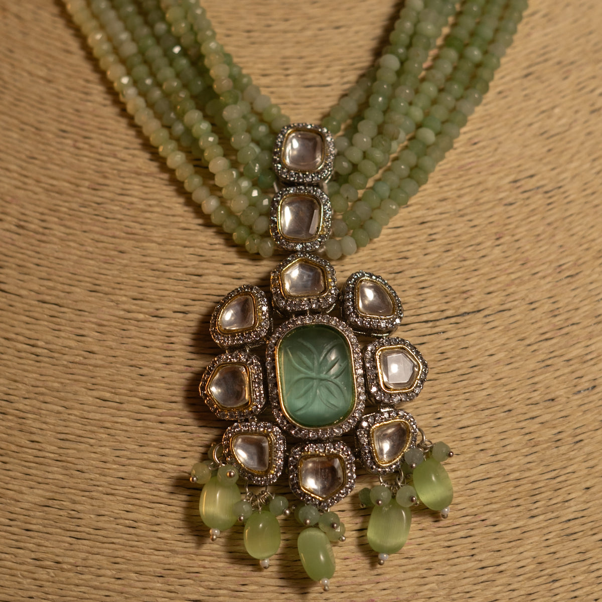 KUNDHAVAI CLASSIC LAYERED ONEX HANDMADE NECKLACE NL50