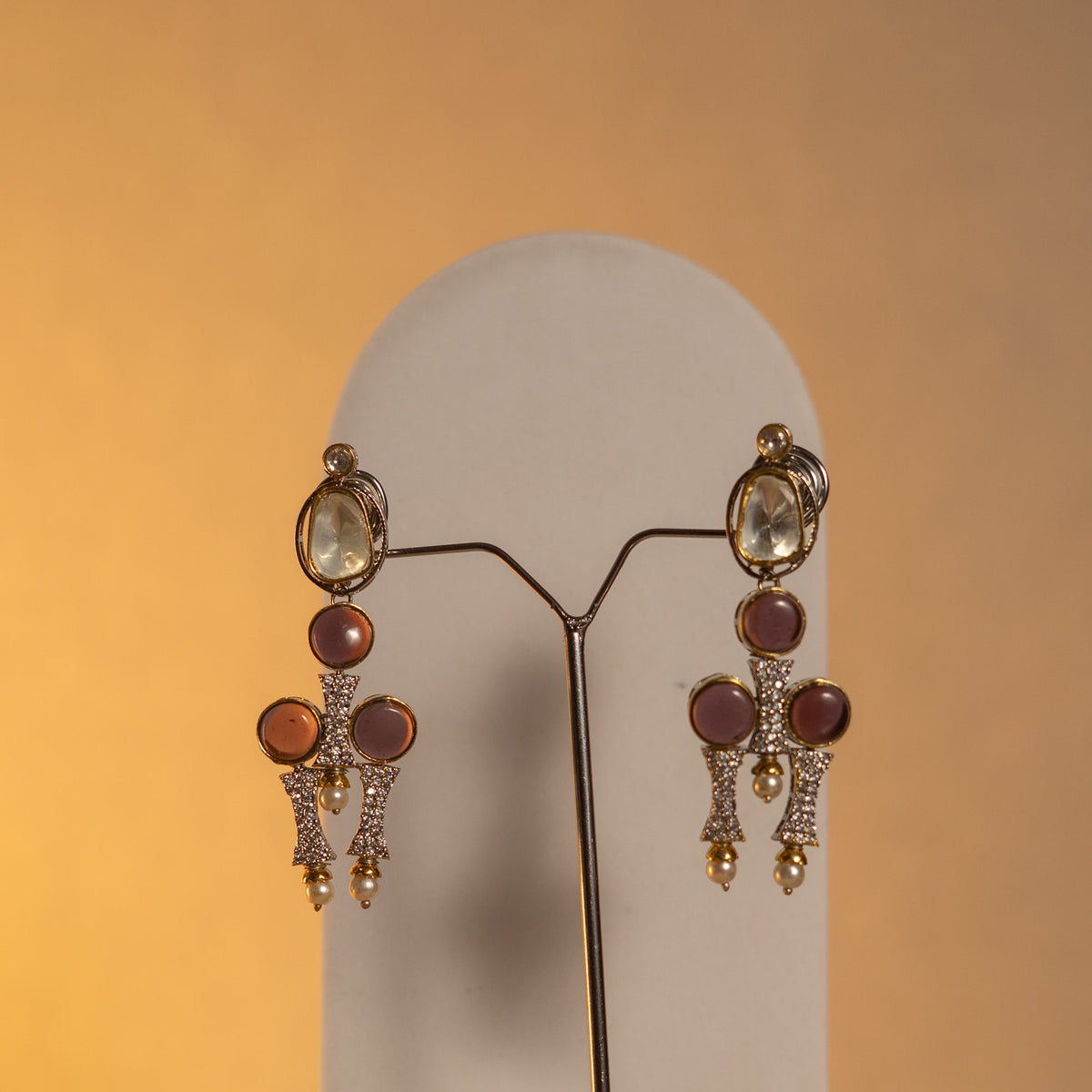 VARDHANA POLKI CLASSIC SEMI HANDMADE NECKPIECE NECKLACE NL55