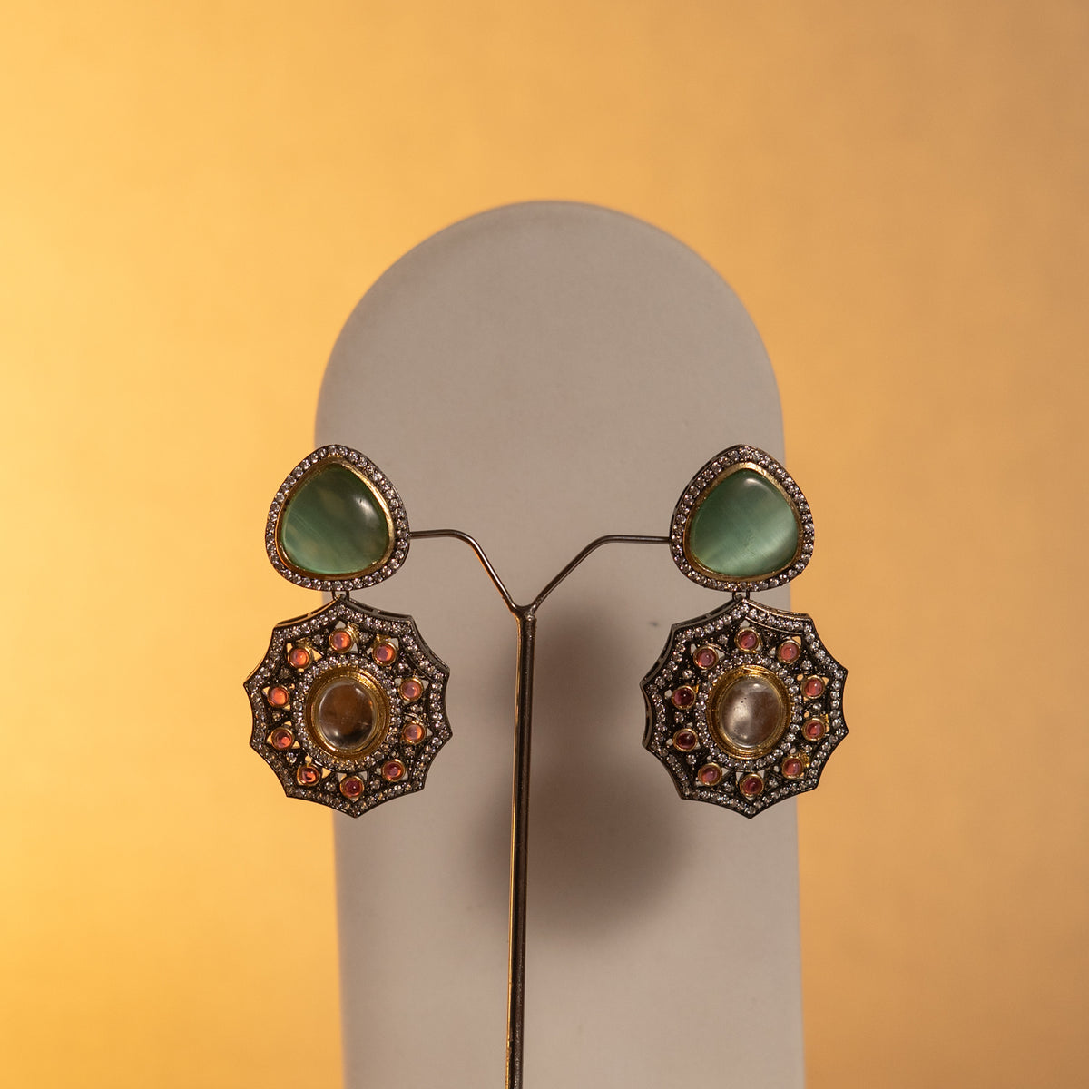 RAKSHINI CLASSIC LAYERED ONEX HANDMADE NECKLACE NL51