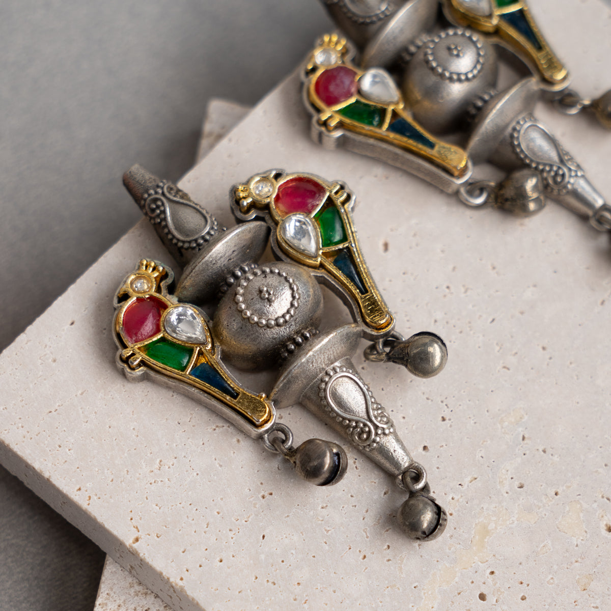 ANAISHA BIJOUX PREMIUM BIJOUX'S EXCLUSIVE RAW AND RUSTIC HANDMADE  EARRINGS/STUDS ER735