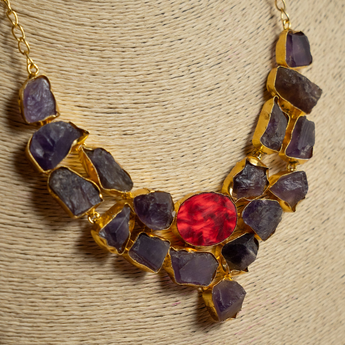 CHANDNI BIJOUX PREMIUM SEMI HANDMADE ANTIQUE NECKPIECE/NECKLACE WITH EARRING NL270