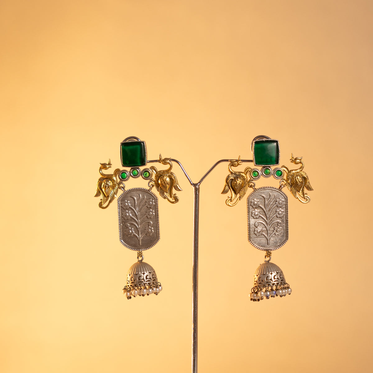 JIANNA SEMI HANDMADE ANTIQUE NECKPIECE/NECKLACE/HASLI WITH EARRING NL284