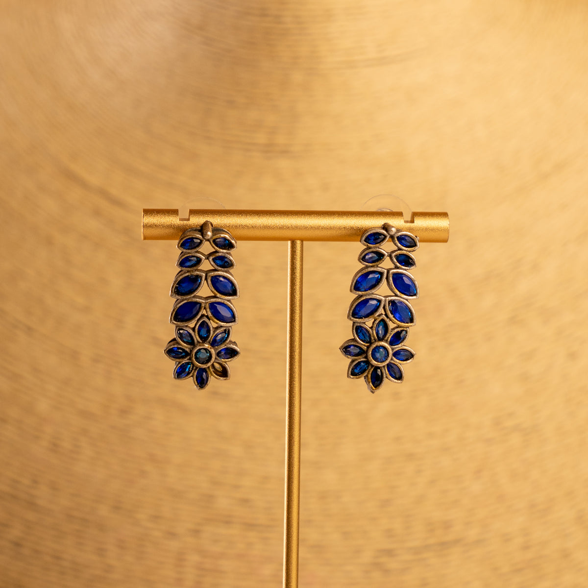 DAISY FAUX SILVER BIJOUX PREMIUM AND EXCLUSIVE SEMI HANDMADE NECKLACE WITH EARRINGS NL218