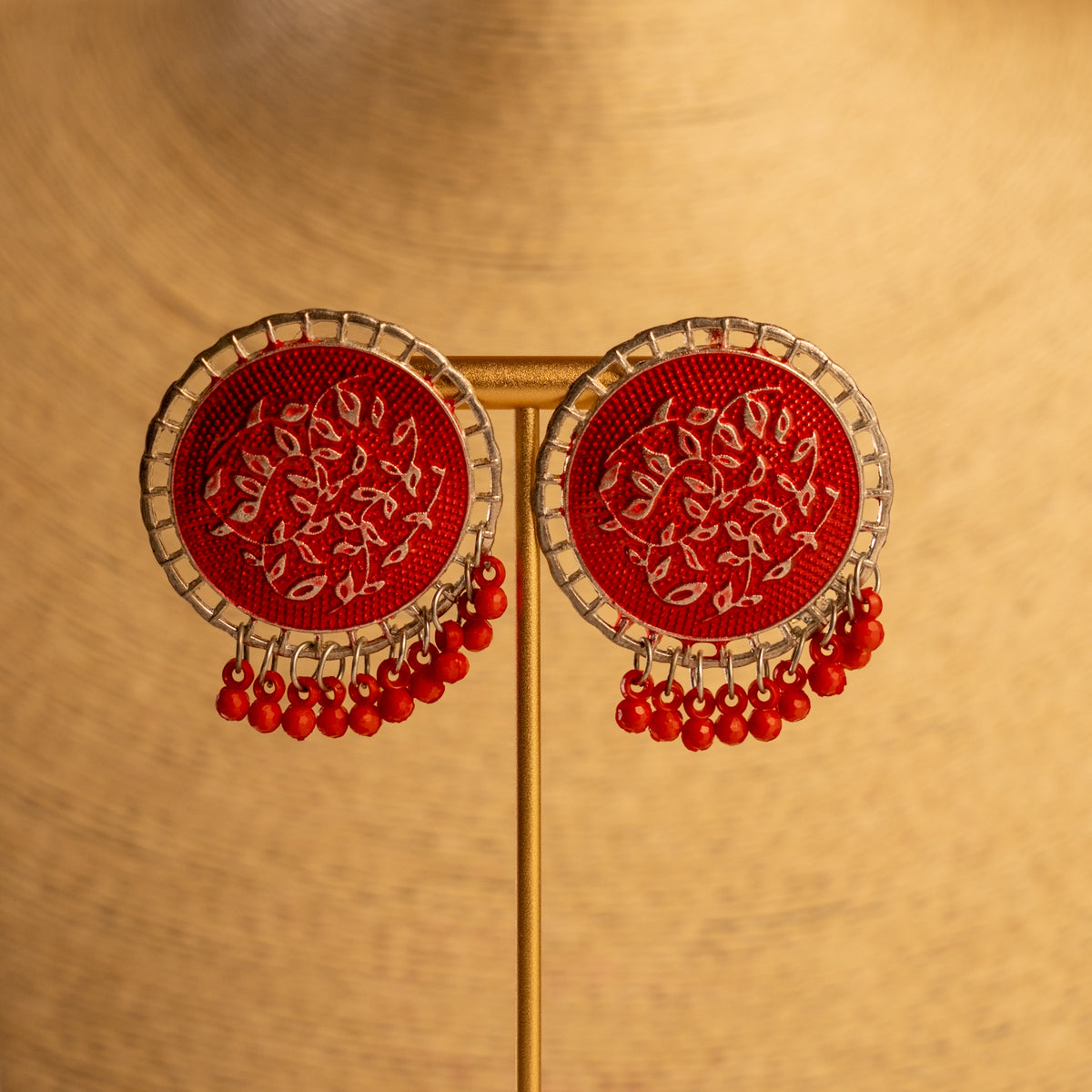 AERA OXIDIZED ANTIQUE NECKPIECE/NECKLACE EARRINGS NL228