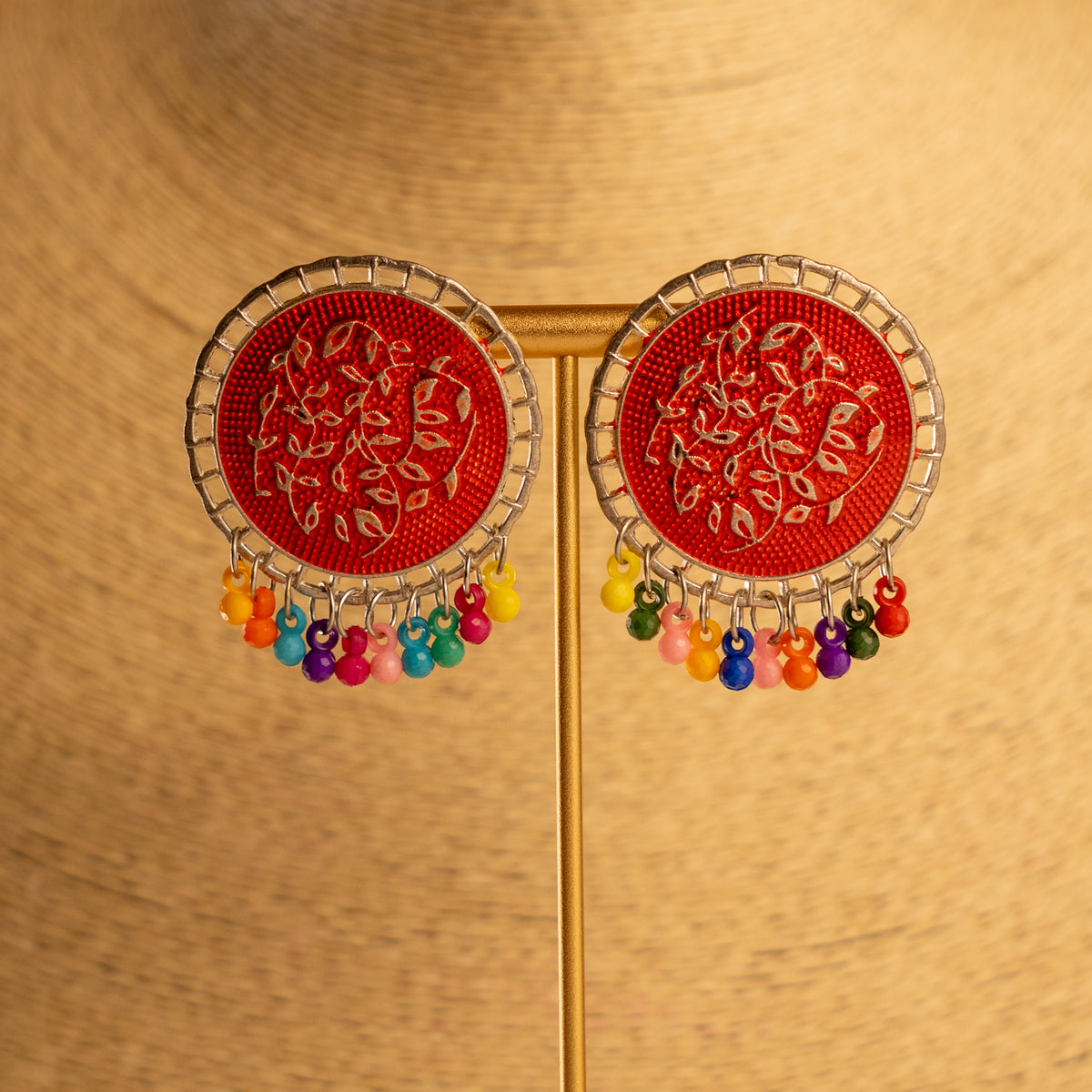 AERA OXIDIZED ANTIQUE NECKPIECE/NECKLACE EARRINGS NL228