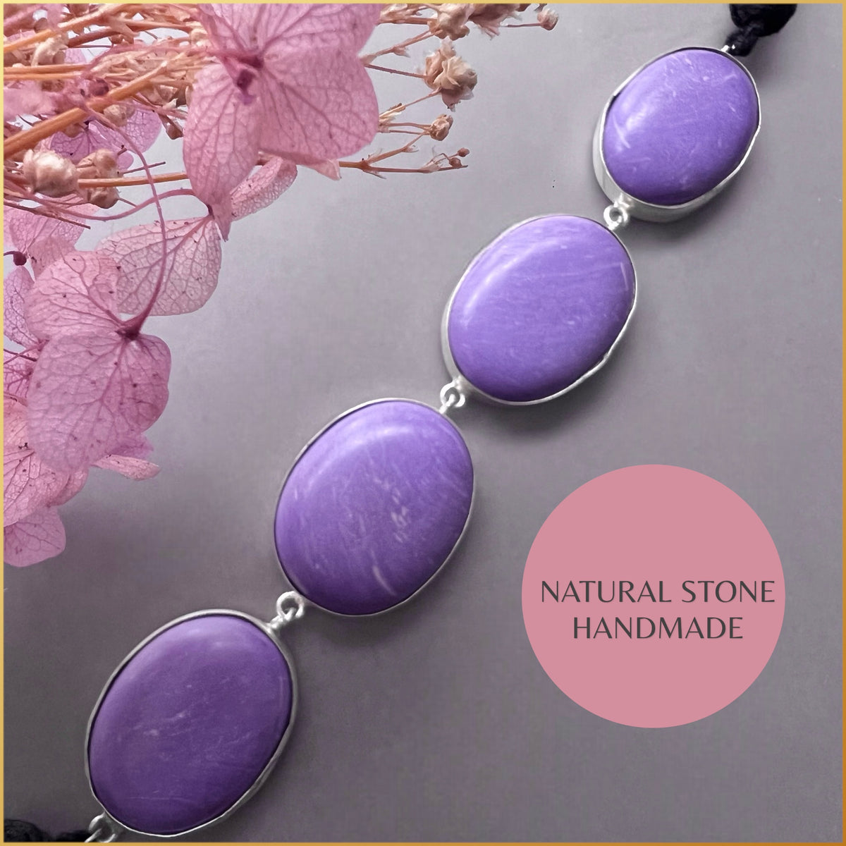 EMERY BIJOUX PREMIUM AND EXCLUSIVE NATURAL STONE HANDMADE CHOKER CH376