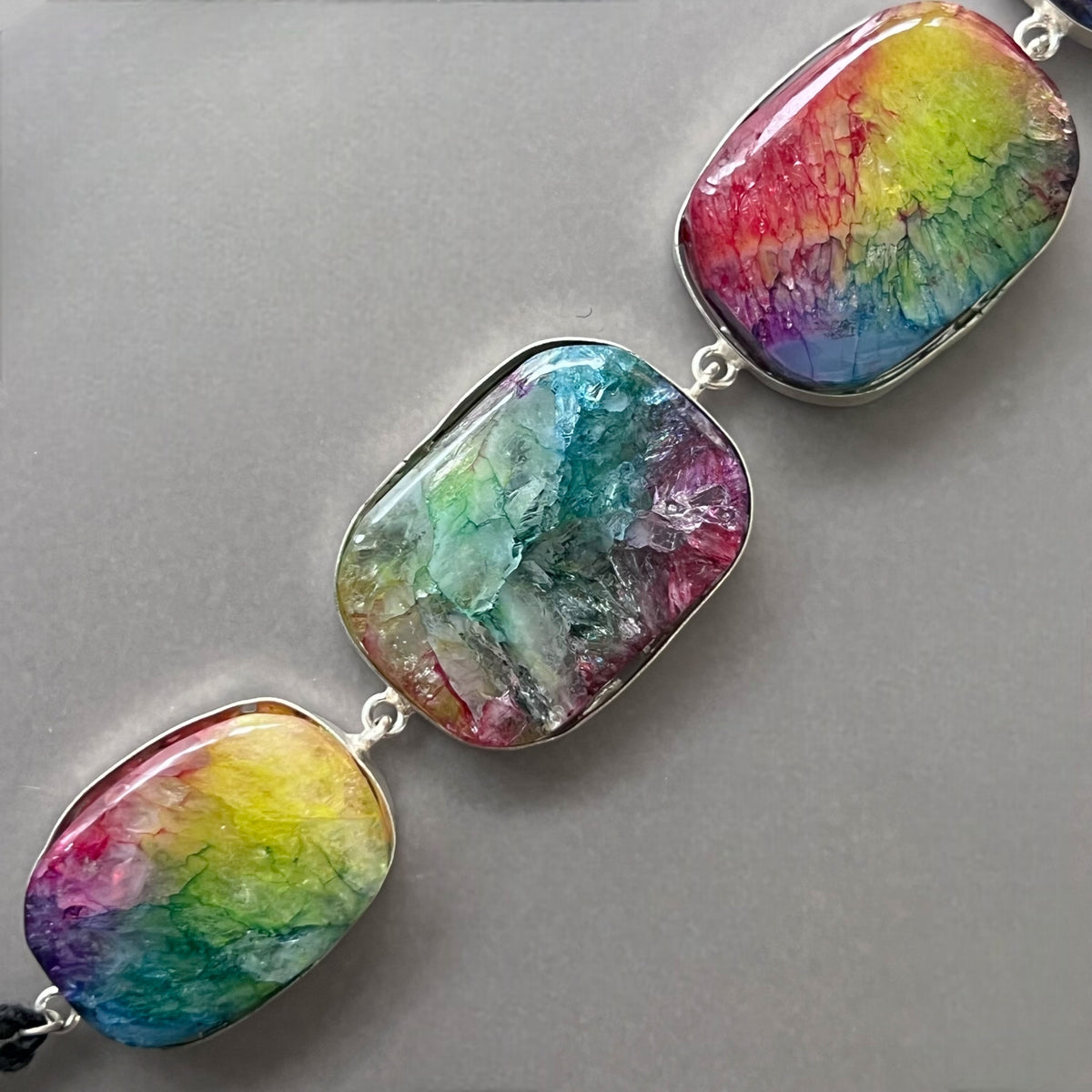 RAINBOW BIJOUX PREMIUM AND EXCLUSIVE NATURAL STONE HANDMADE CHOKER CH373