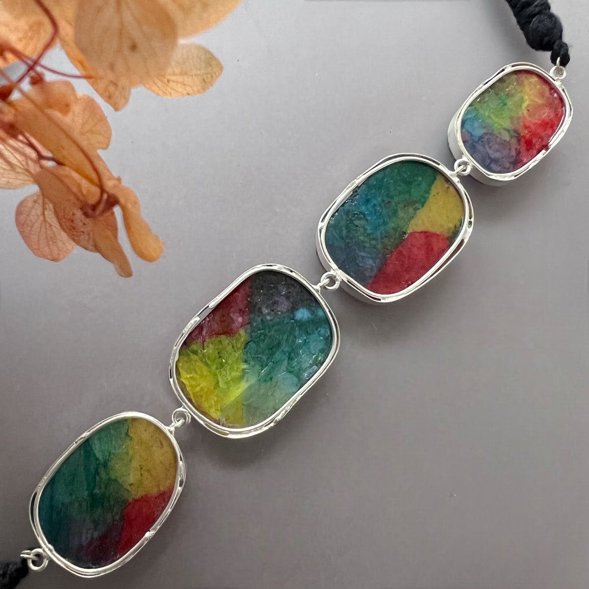 RAINBOW BIJOUX PREMIUM AND EXCLUSIVE NATURAL STONE HANDMADE CHOKER CH373