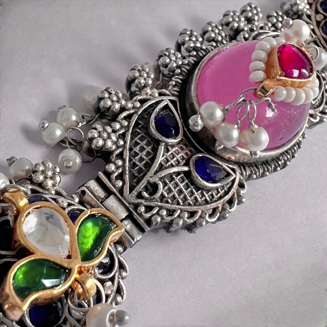 VISHUNA BIJOUX PREMIUM AND EXCLUSIVE HANDMADE CHOKER WITH EARRINGS CH150