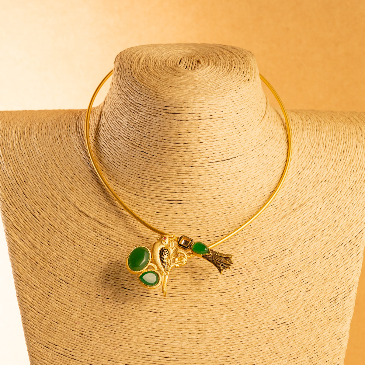 ANUHA HANDMADE HAND HAMMERED ANTIQUE NECKPIECE/NECKLACE/HASLI NL18