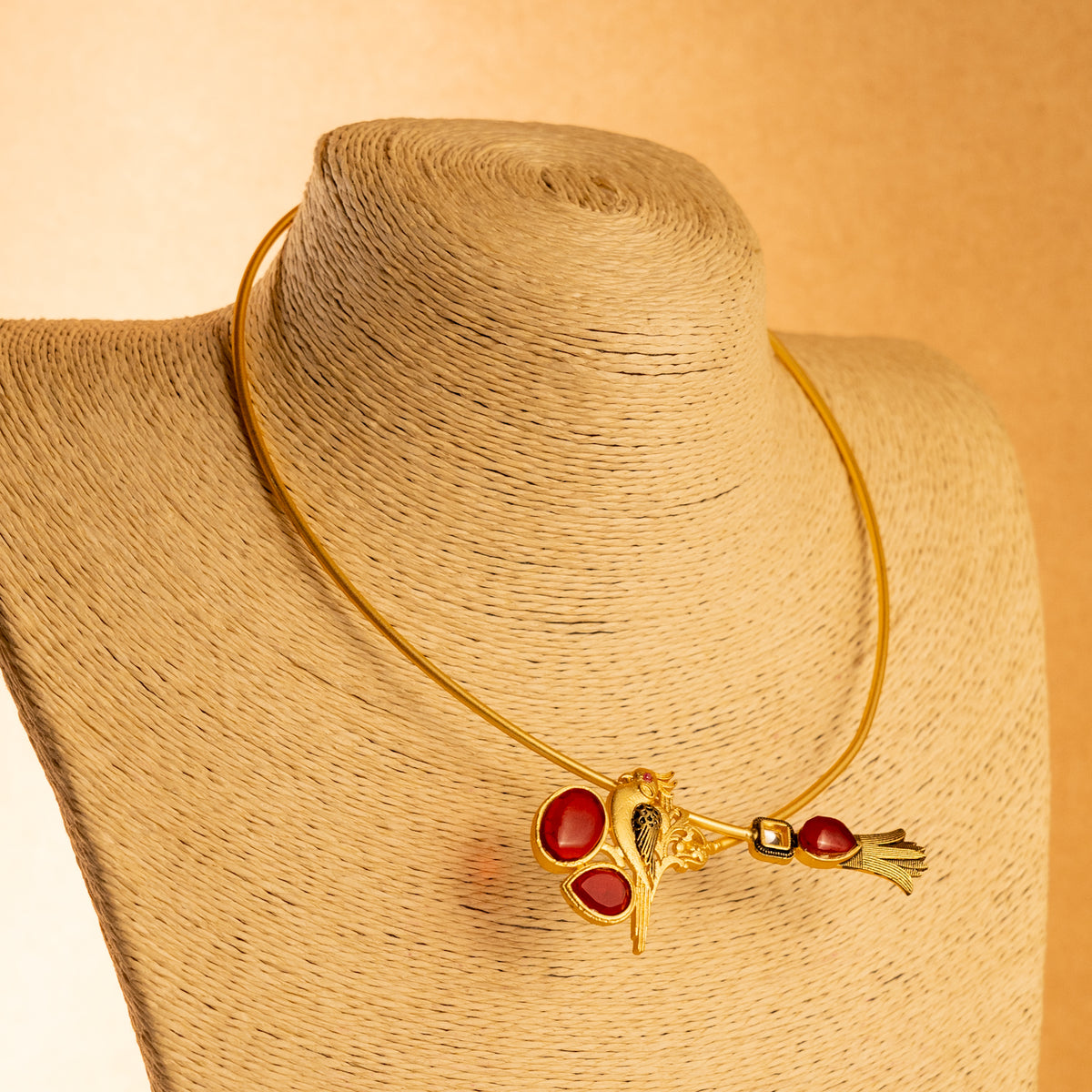 ANUHA HANDMADE HAND HAMMERED ANTIQUE NECKPIECE/NECKLACE/HASLI NL18