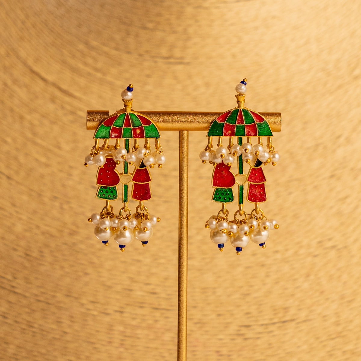 RAKITHA ENAMELPEARL HANDMADE AND HAND PAINTED NECKPIECE NECKLACE NL60