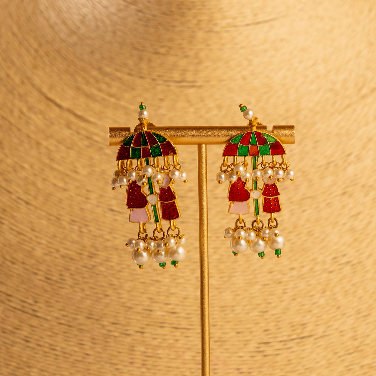 RAKITHA ENAMELPEARL HANDMADE AND HAND PAINTED NECKPIECE NECKLACE NL60