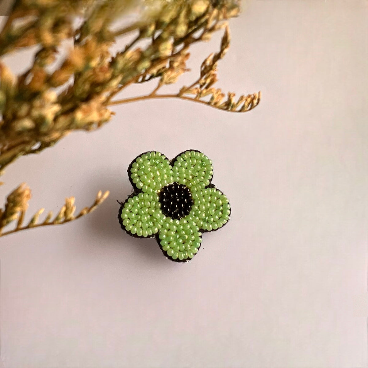 FLORA FUSION FABRIC AND BEADS HANDMADE EARRING ER600