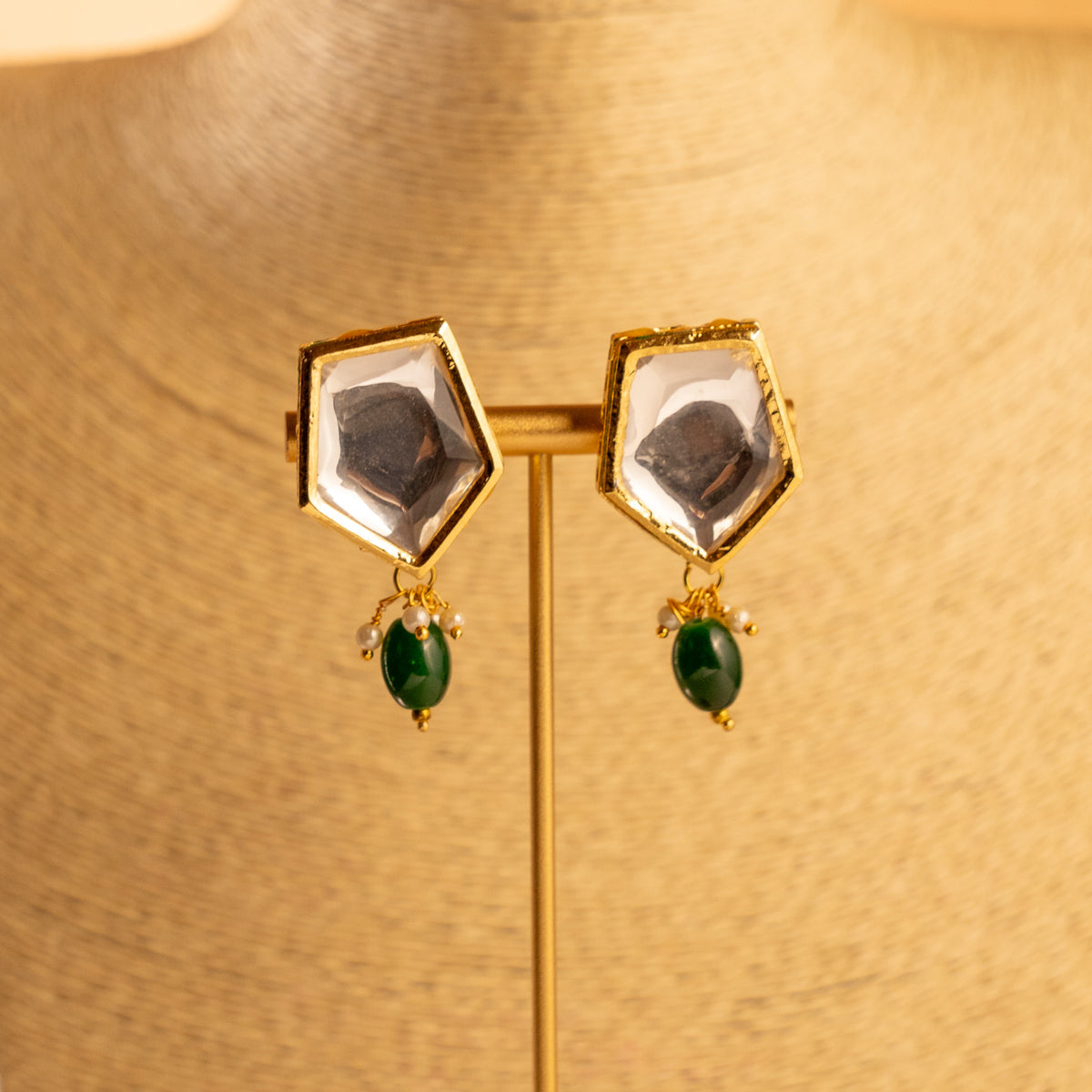 RITU KUNDAN BEADED HANDMADE ANTIQUE NECKPIECE NECKLACE NL97