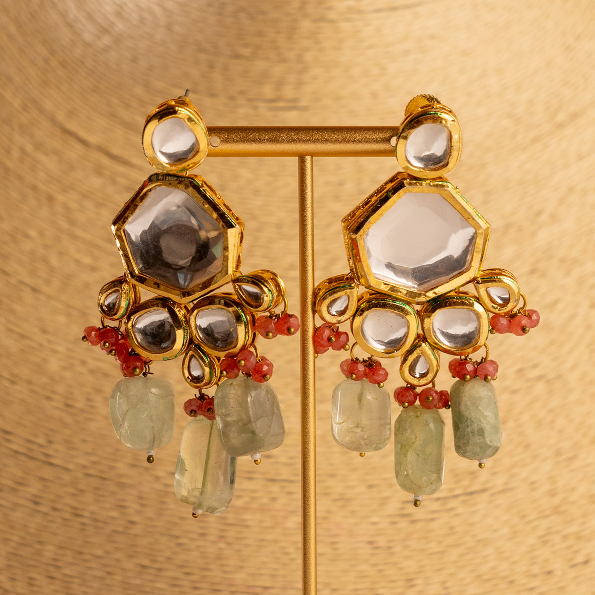 MAYHITA KUNDAN BEADED HANDMADE ANTIQUE NECKPIECE NECKLACE NL104