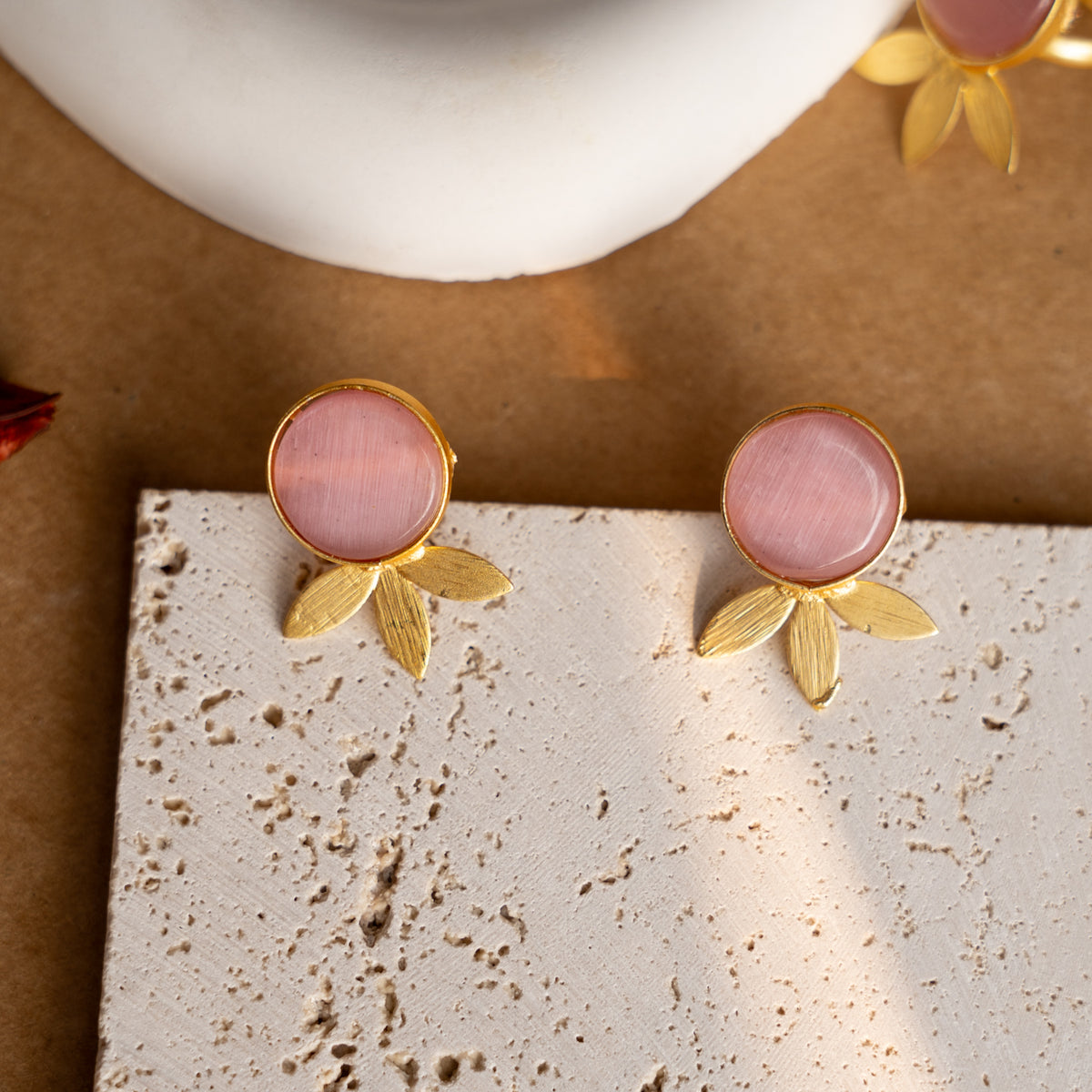 MOXIE SET RING EARRING AND NECKLACE HANDMADE GOLD TONED PREMIUM NECKLACE/NECKPIECE EARRING SET NL31