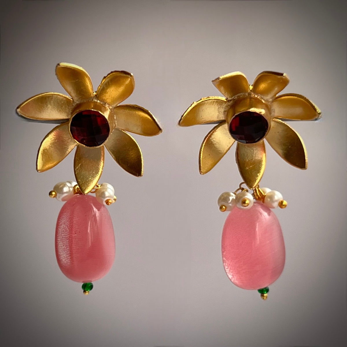 ABI GOLD TONED HANDMADE EARINGS  ER171