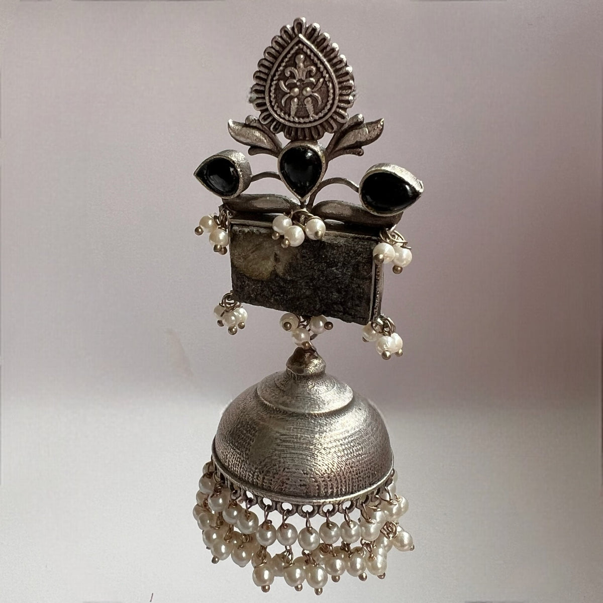 JONIDA  HANDMADE PREMIUM RAW STONES EARRINGS/JHUMKAS ER261