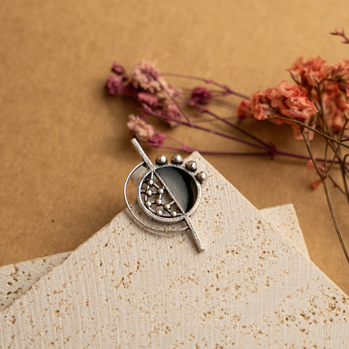 MEERA OXIDIZED HANDMADE EARRINGS/ STUDS ER663