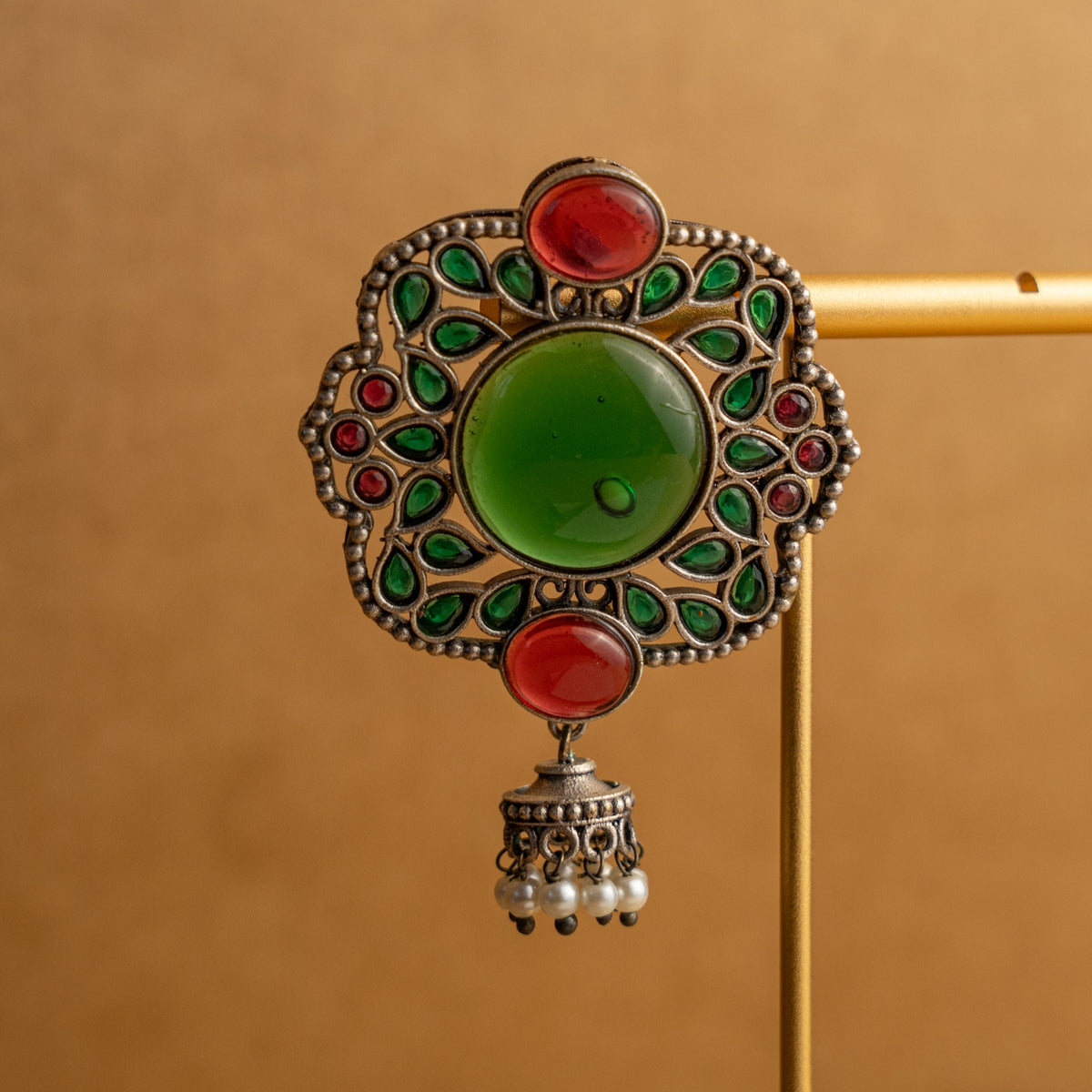 MONI SEMI HANDMADE MONALISA STONE EARRINGS/ STUDS ER682