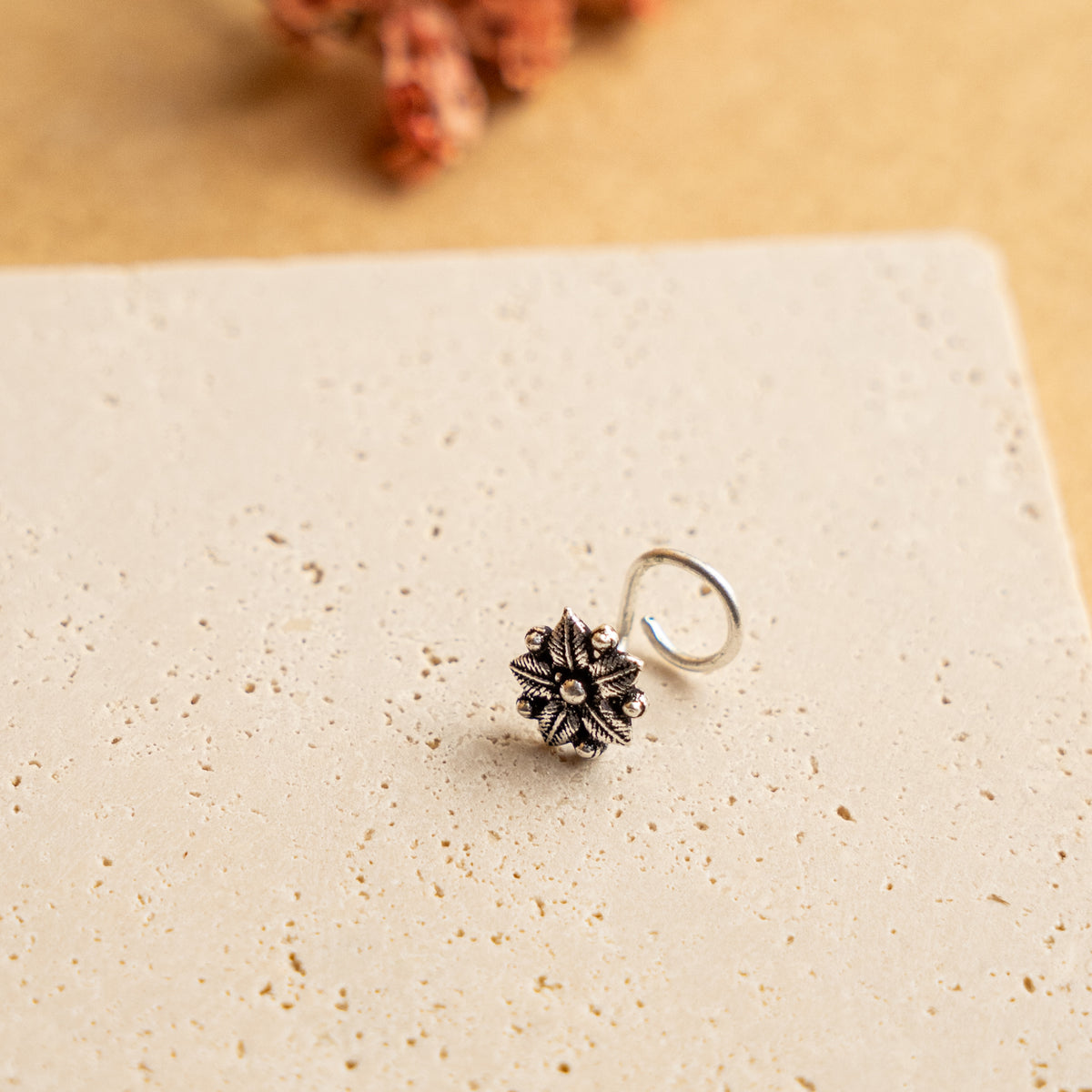 OLIVE PIERCED NOSE STUDS NS56