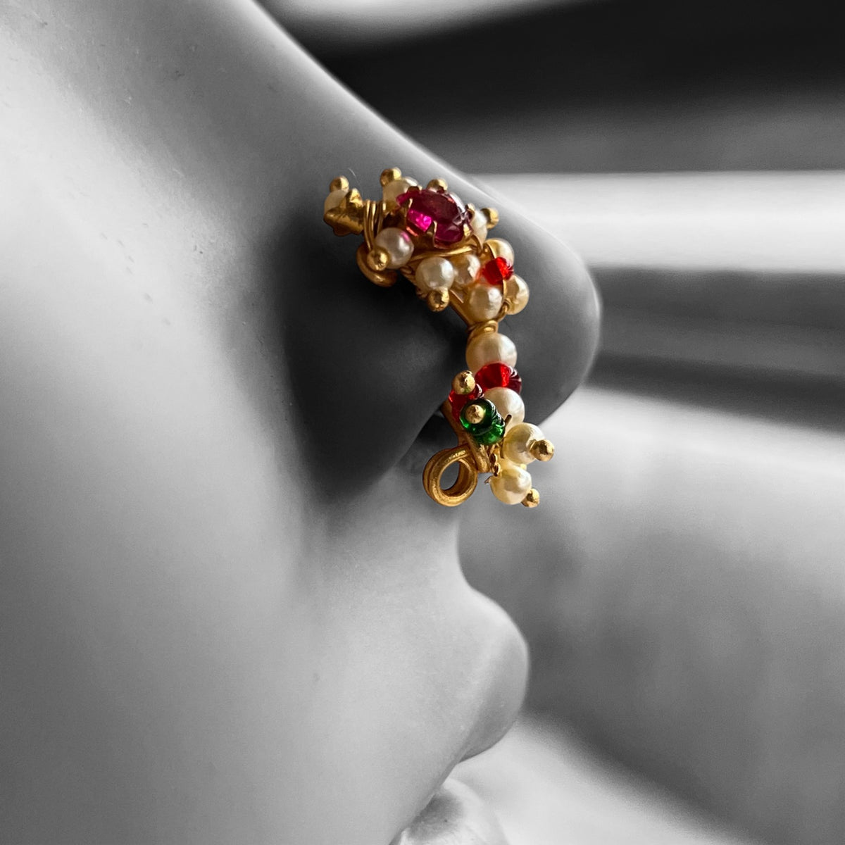 JHANSI BHAI PRESSING CLIP ON NOSE STUDS NS05